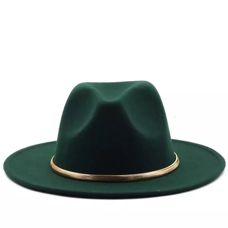 Emerald green Mad Hatter Fedora Hat – Le Royale Inc