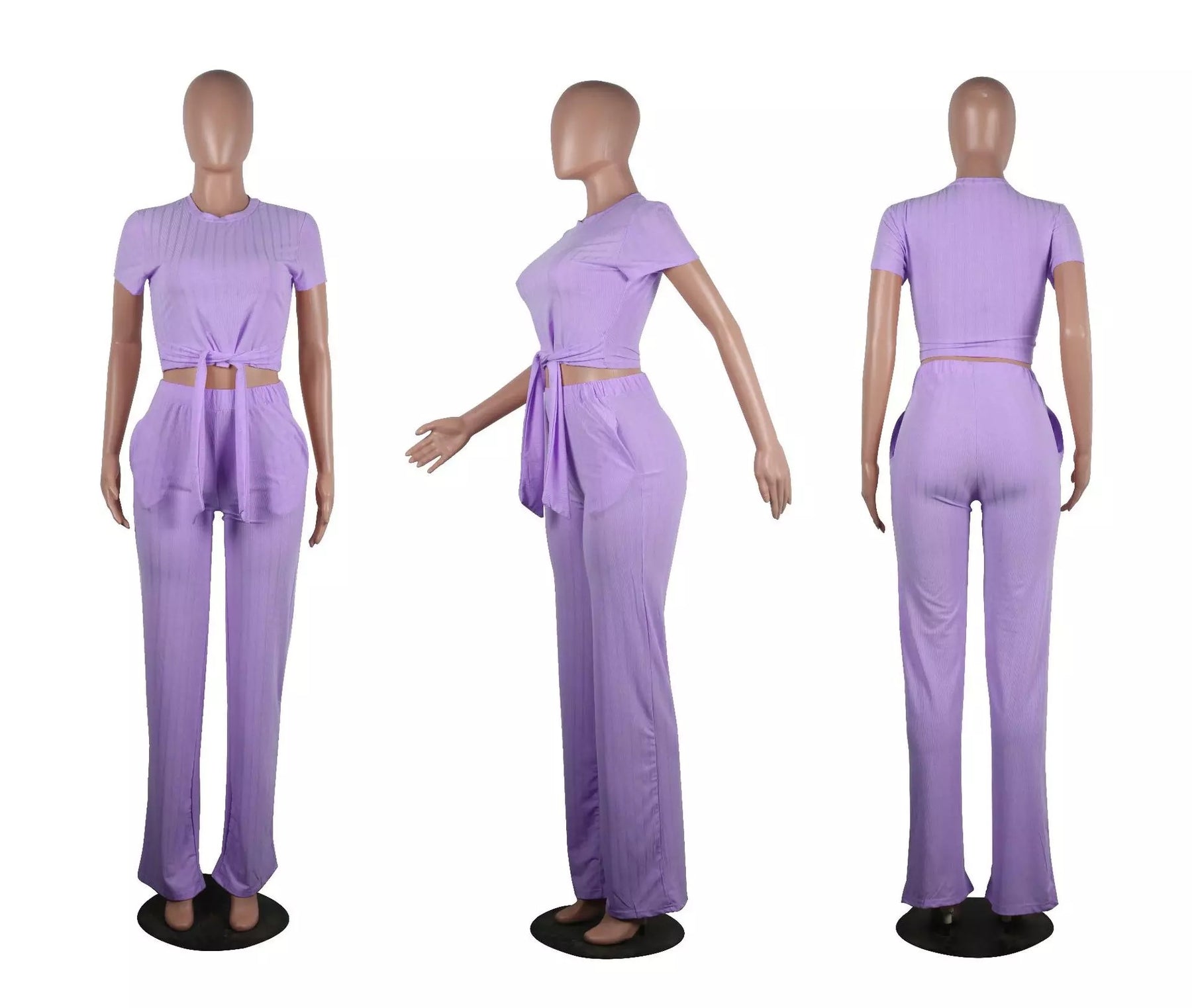 Tea set Lavender two piece Palazzo Pants